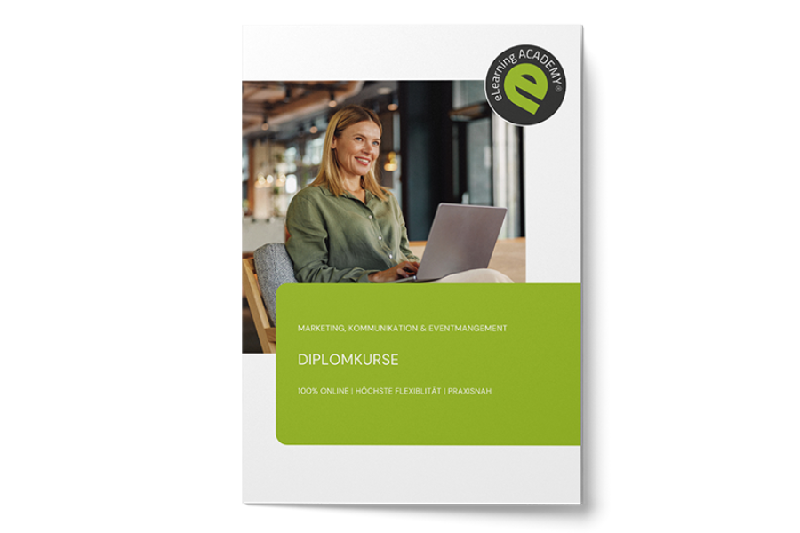 Info-Folder Diplomkurse der eLearning Academy for Communication