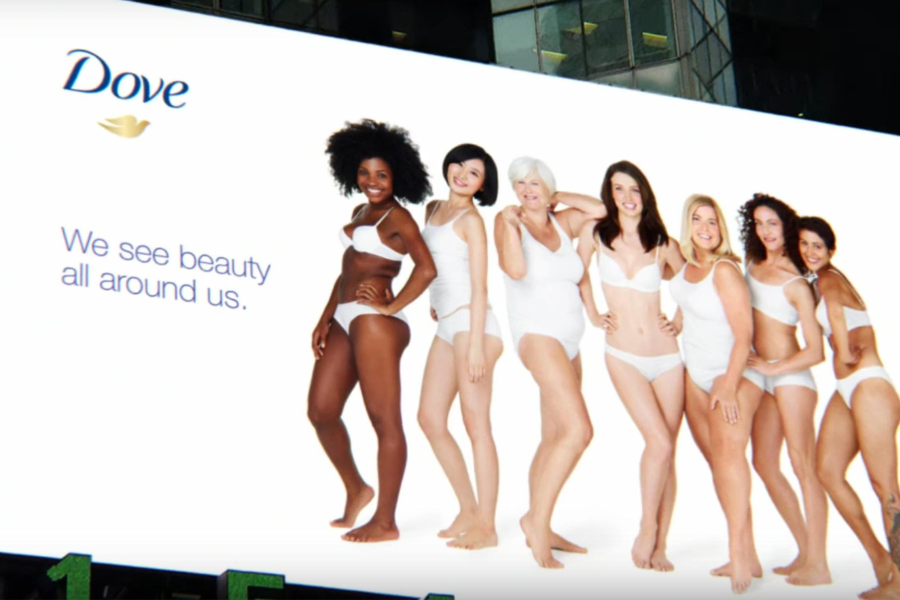 Beispiel Kampagne von Dove - Real Beauty soll zeigen, wie die Darstellung von unterschiedlichen Körperformen das Markenimage beeinflusst