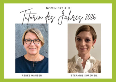 „Tutorin des Jahres 2026“: Zwei Nominierungen für die eLearning Academy